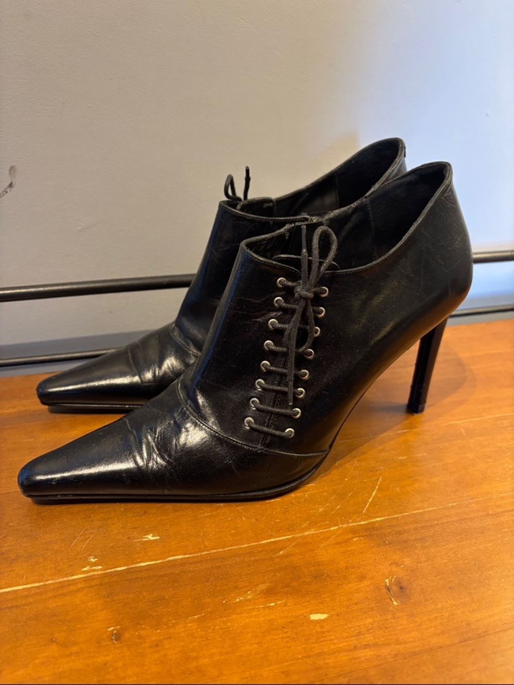 Pegabo Witchy Leather Lace Up Booties Made in Spain - Picture 2 of 7